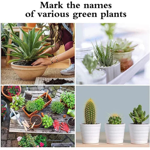 Metal Plant Labels with Markers Set 25 pcs