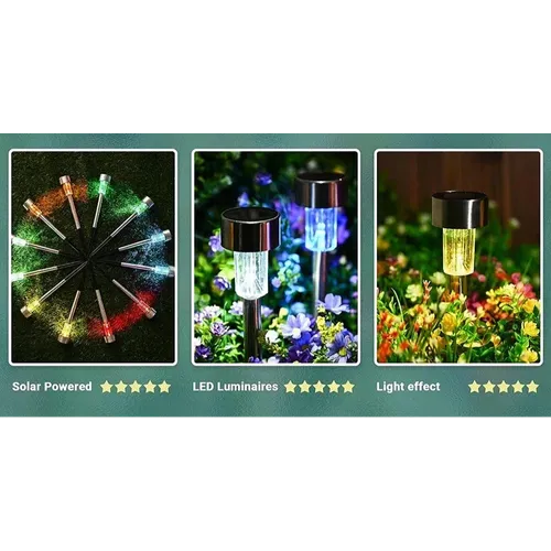 Outdoor Solar Garden Lights Waterproof Set of 10