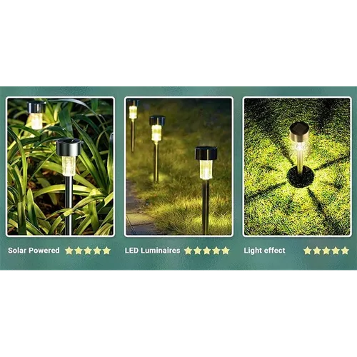 Outdoor Solar Garden Lights Waterproof Set of 10