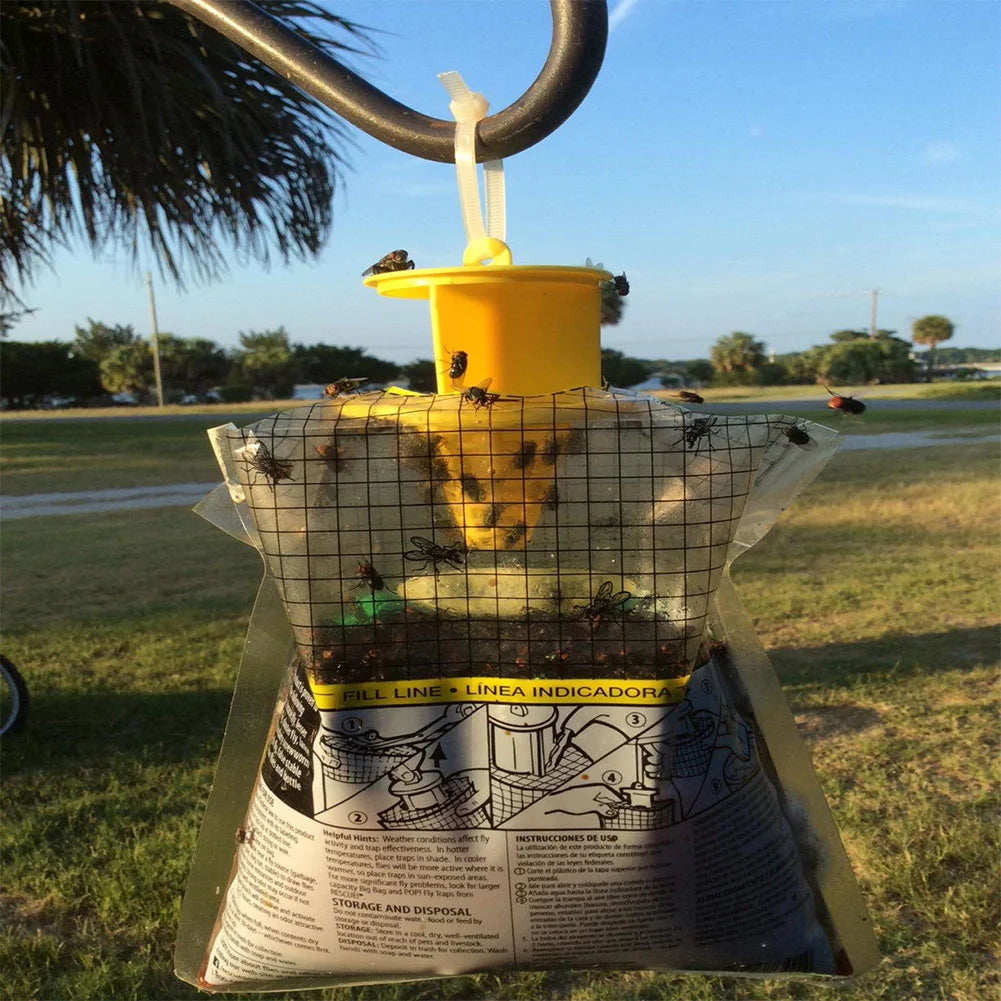 8 Pcs Hanging Fly Catcher Bag